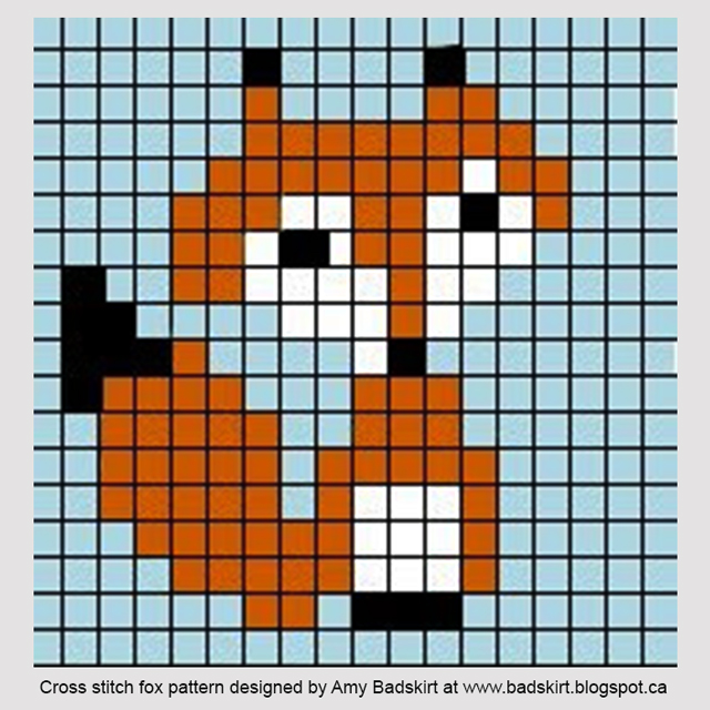 How to Cross Stitch on Paper A Fox and an Owl Loulou