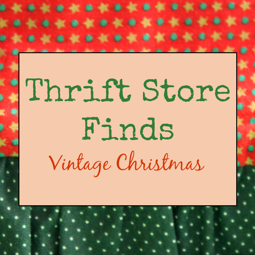 vintage christmas thrift store finds