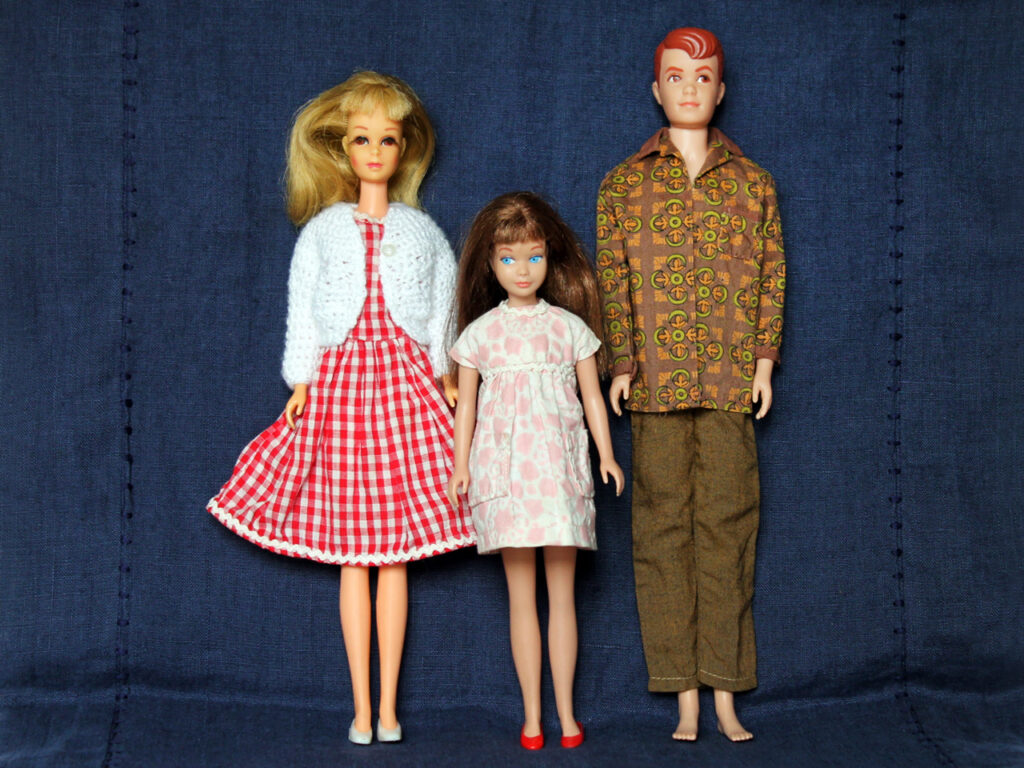 vintage barbie dolls francie skipper allan first editions handmade clothes 1024x768
